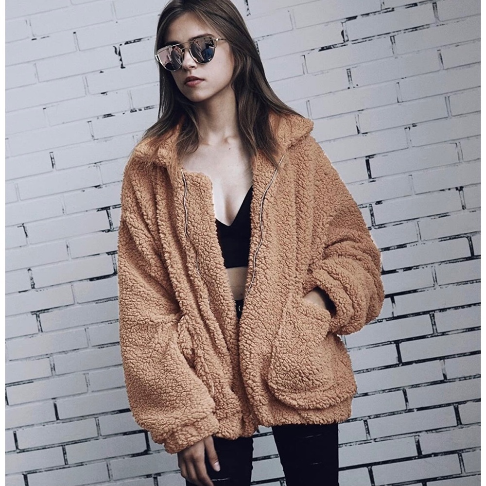 Faux Shearling Teddy Jacket
